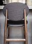 Nordic light luxury solid wood bar chair modern simple Japanese dining chair bar chair cafe front desk high stool