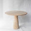 Francesca Natural Travertine Pedestal Round Table