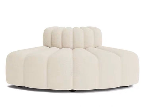 Giosuè French Style Modular Curved Sofa - Cream