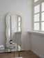 wave floor mirror blogger takes photos French bedroom porch dressing mirror retro style