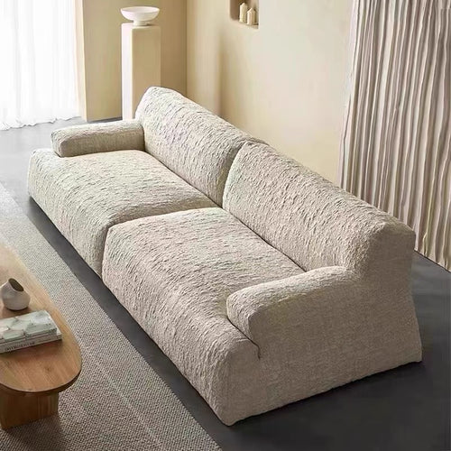 Nordic modern simple new small apartment three-person fabric sofa living room bedroom straight row light luxury quiet style design