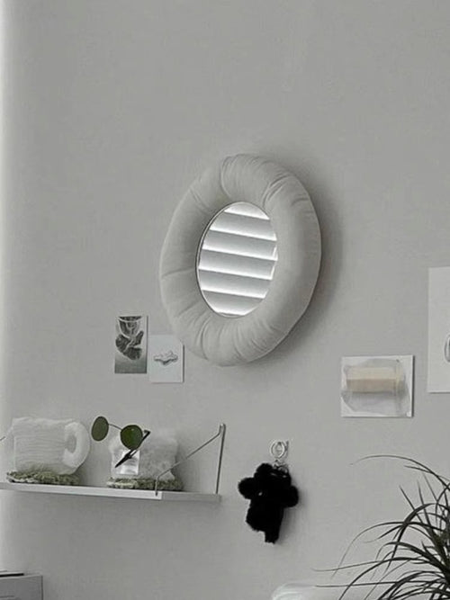Round wall decoration mirror homestay hotel makeup mirror home dressing table Internet celebrity living room bedroom decoration mirror