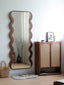 Modern full-length mirror with premium solid wood design