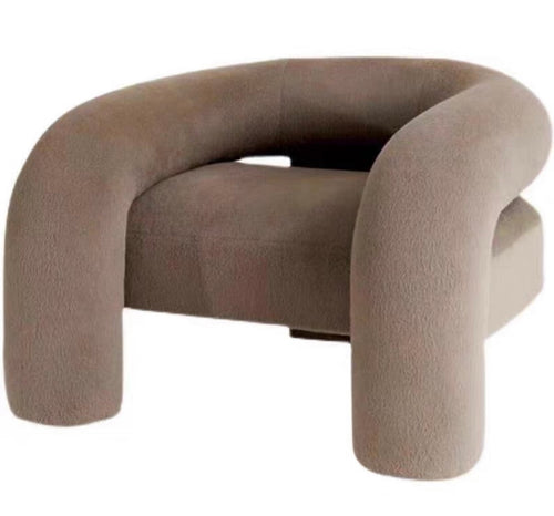 light luxury special-shaped single sofa Italian minimalist designer homestay personalised creative circle chair model room