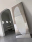 stainless steel floor mirror square simple photo beauty three-dimensional photo prop Internet celebrity photo mirror