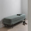 Alba Bouclé Storage Bench - Grey