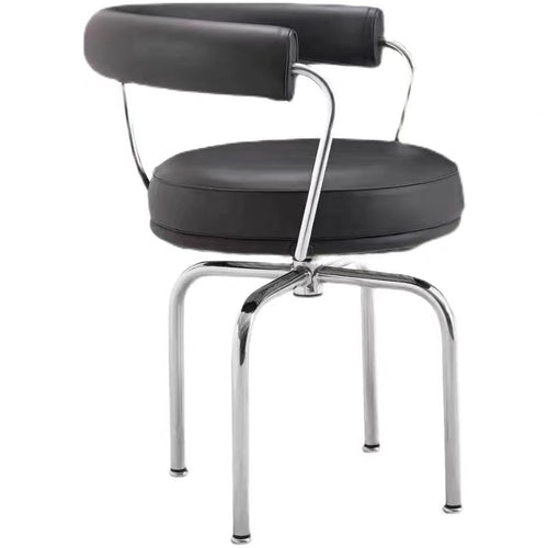 Tunan Chair Mediaeval Bauhaus Rotatable Armrest Office Chair Stainless Steel Designer Lounge Chair