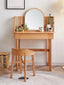 Jannali solid wood desk with mirror