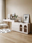 Birgitta dressing table with retractable makeup Table