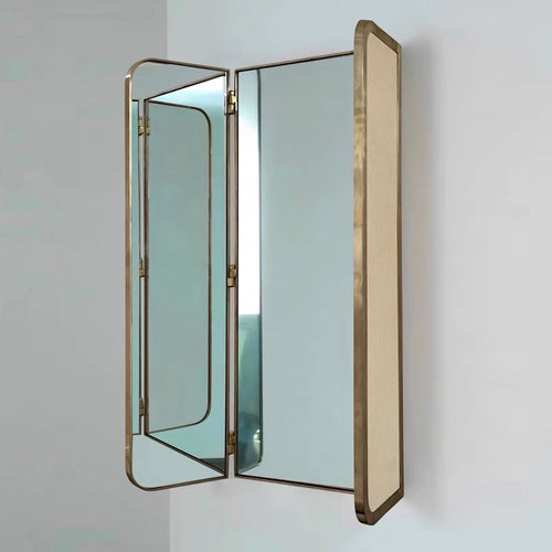 Bijou Retro Style Three panel Vanity Mirror