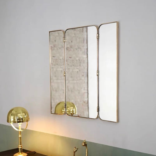 Bijou Retro Style Three panel Vanity Mirror