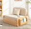 Japanese Log-Style Convertible Sofa Bed – Compact Living Solution