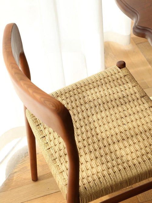 Enora french hemp rope dining chair
