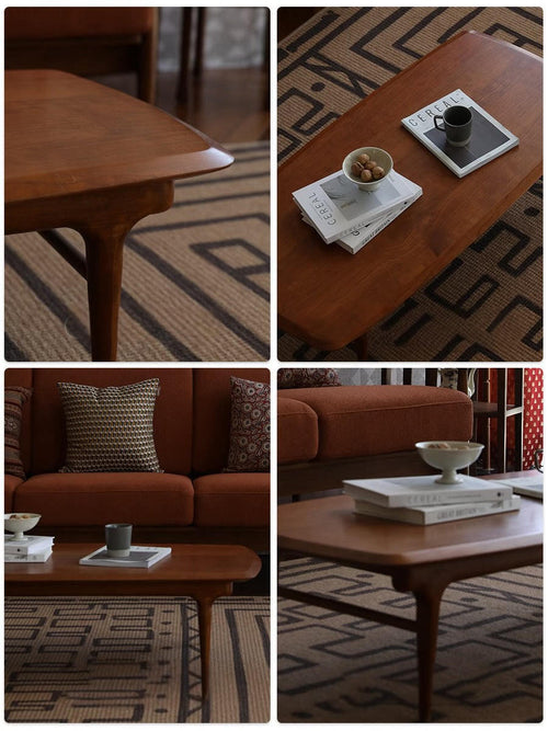 Eloise solid wood retro coffee table