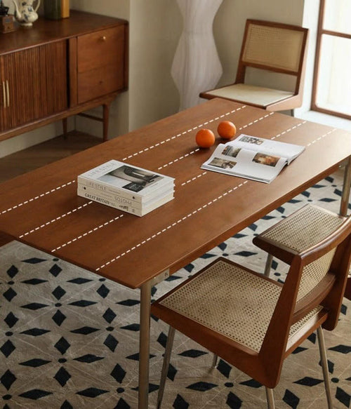 Edwige solid wood rectangular dining table