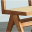 Allyra Natural Brown Armless Rattan Dining Chair - Contemporary Design