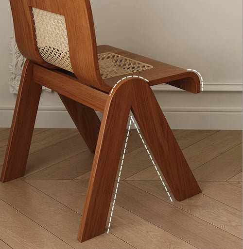 Gigi Retro Dining Chair - Brown