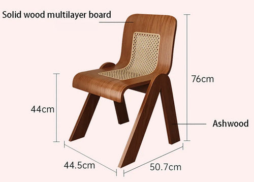 Gigi Retro Dining Chair - Brown