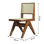 Allyra Natural Brown Armless Rattan Dining Chair - Contemporary Design