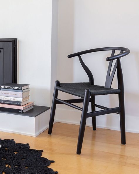 Miro Wishbone Chair - Double Black