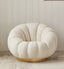 Pumpkin padded sofa chair