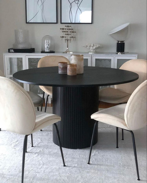 Cielo Timber Dining Table - Black