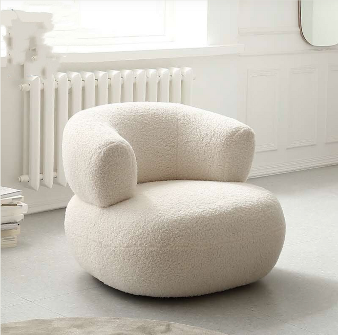 Horse shoe Boucle sofa