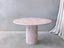 Luna Natural Pink rose marble round Dining Table - Light Pink