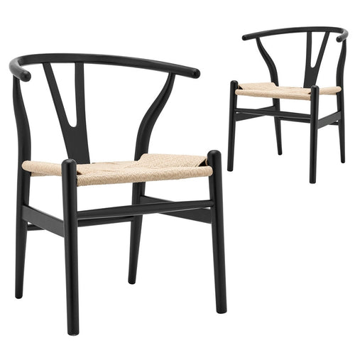 Miro Wishbone Chair - Black