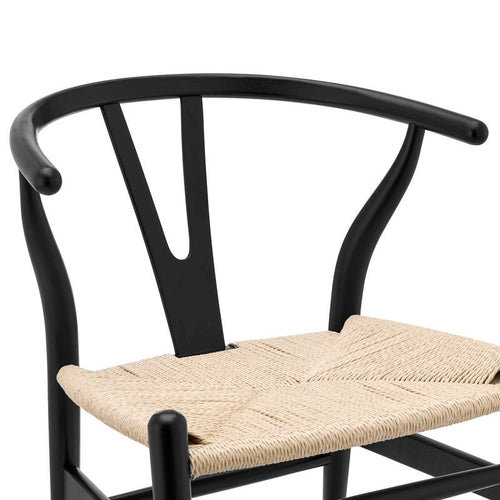 Miro Wishbone Chair - Black