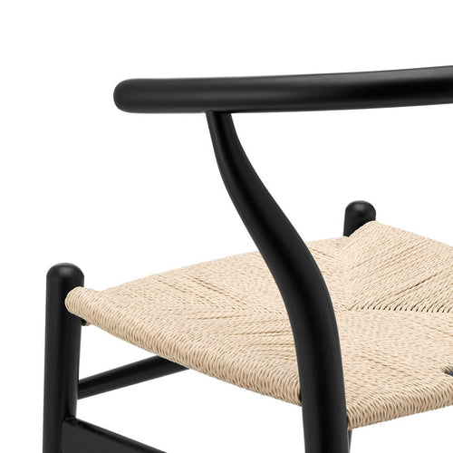 Miro Wishbone Chair - Black