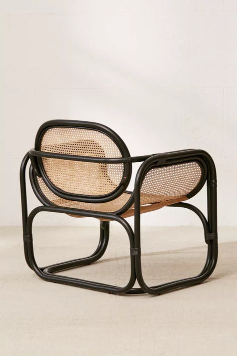 Samba Rattan & Cane Armchair - Black