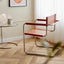 Kirra Leather Dining Chair - Orange