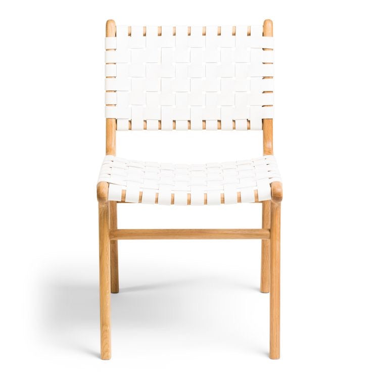 White woven best sale dining chair