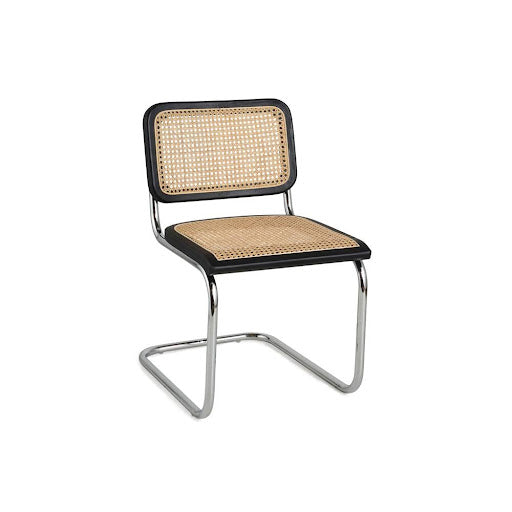 Cesca Rattan/Metal Dining Chair - Black